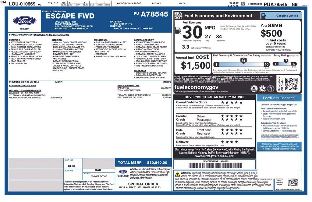 Certified 2023 Ford Escape Active image 31