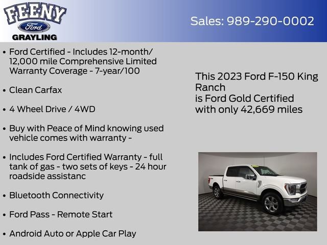 Certified 2023 Ford F150 King Ranch AWD/4WD image 12