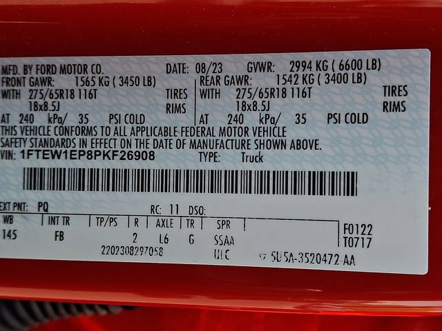 Certified 2023 Ford F150 XLT w/ Equipment Group 302A High AWD/4WD image 29