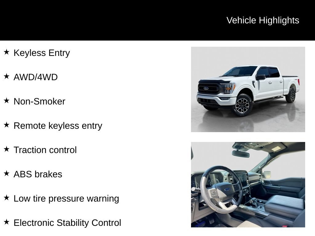 Certified 2022 Ford F150 XLT w/ Equipment Group 302A High AWD/4WD image 11