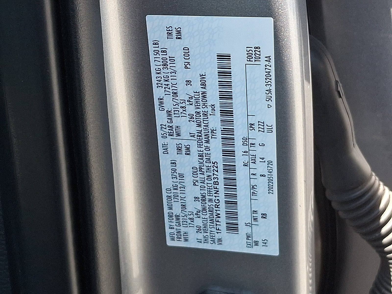 Certified 2022 Ford F150 Raptor w/ Equipment Group 801A High AWD/4WD image 29