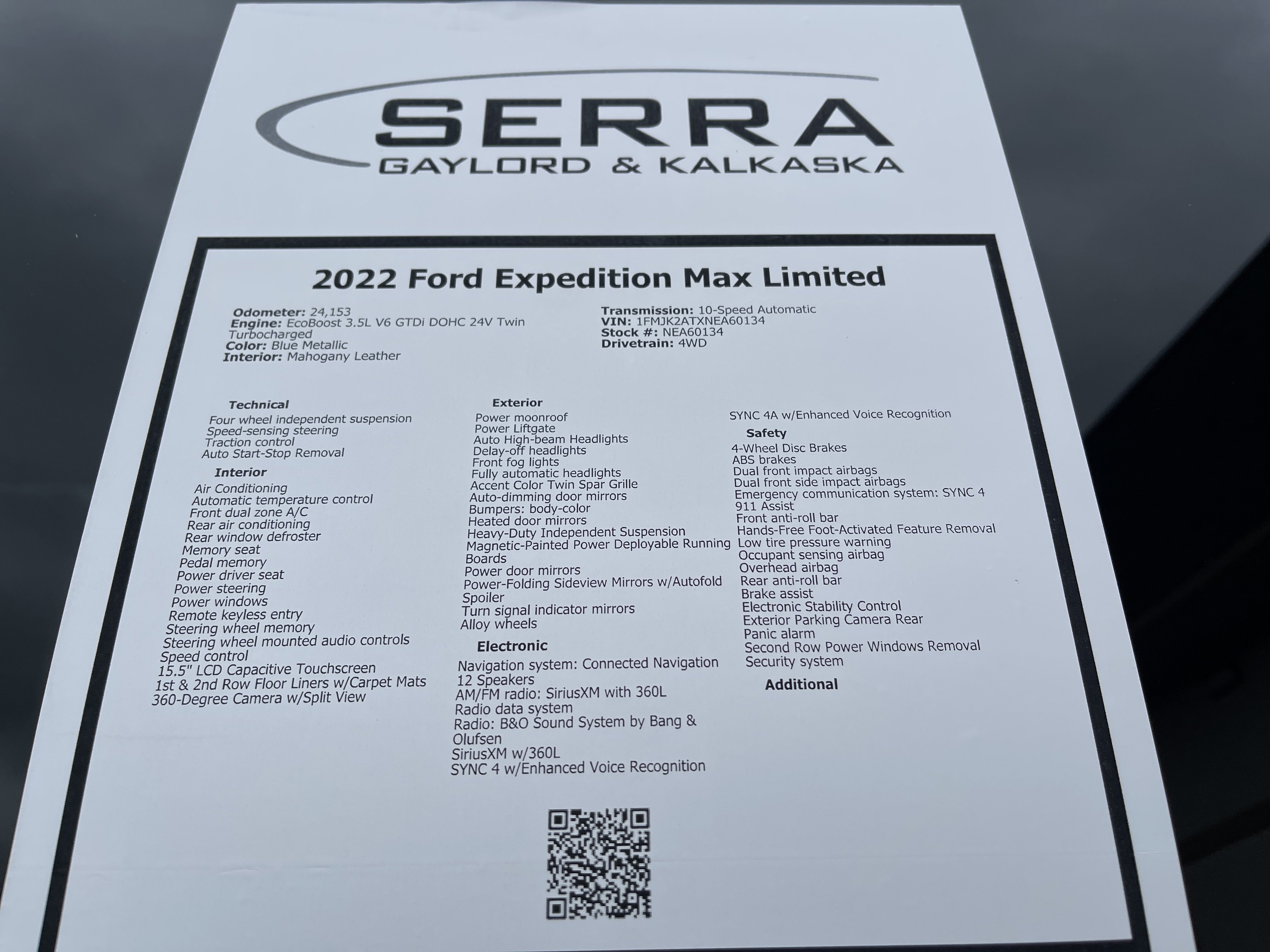 Certified 2022 Ford Expedition Max Limited AWD/4WD image 30