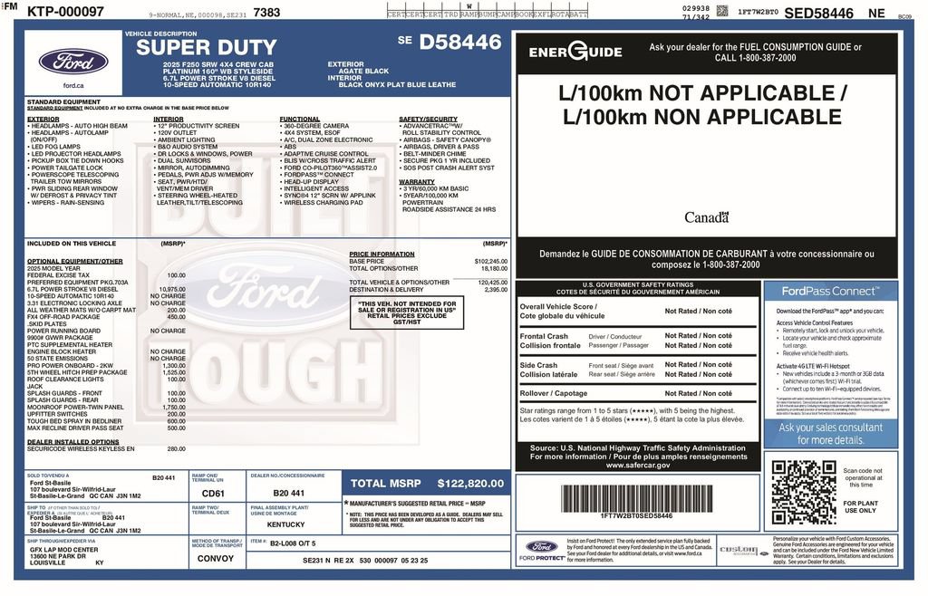 Certified 2025 Ford F250 Platinum AWD/4WD image 6