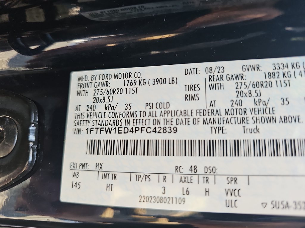 Certified 2023 Ford F150 Lariat w/ Equipment Group 502A High AWD/4WD image 35