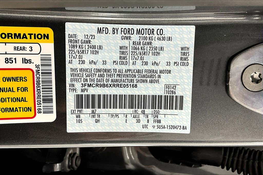 Certified 2024 Ford Bronco Sport Big Bend AWD/4WD image 34
