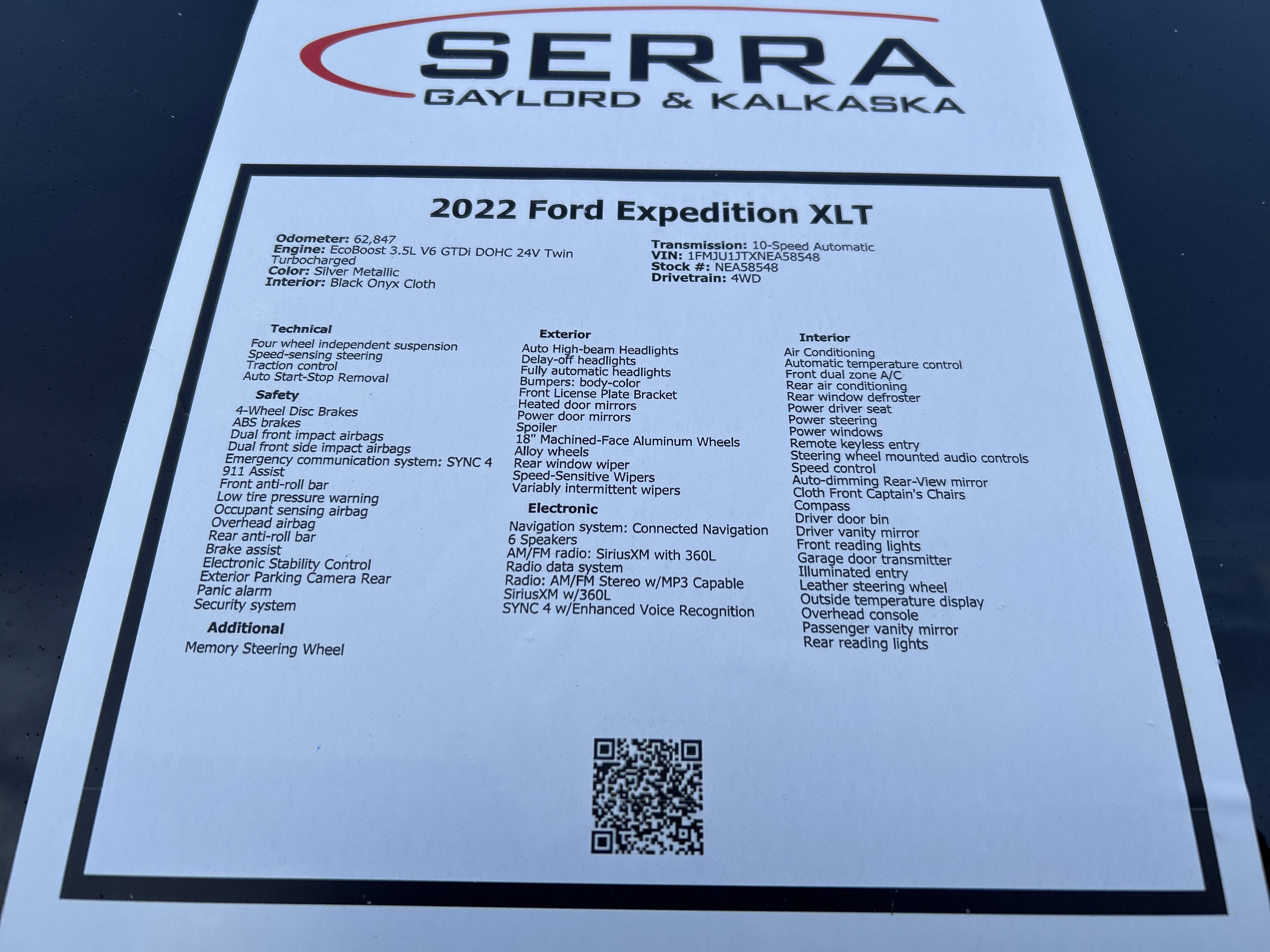 Certified 2022 Ford Expedition XLT image 26