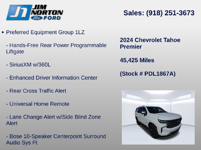 Used 2024 Chevrolet Tahoe Premier AWD/4WD image 16