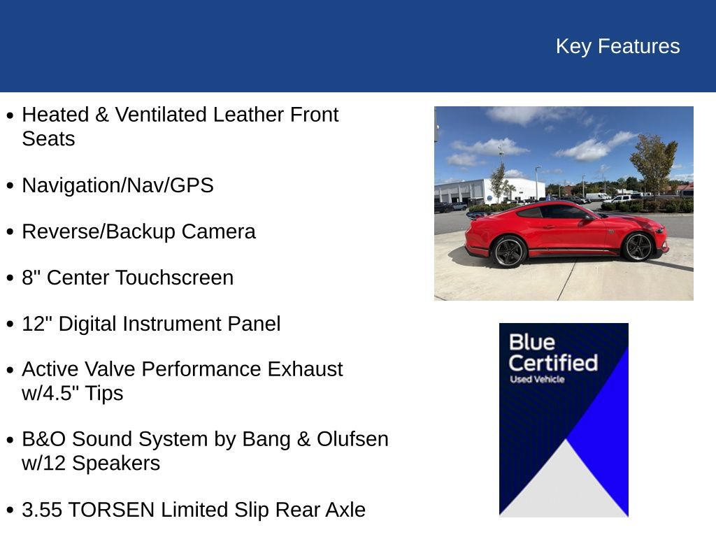 Certified 2022 Ford Mustang Mach 1 w/ Equipment Group 700A RWD image 30