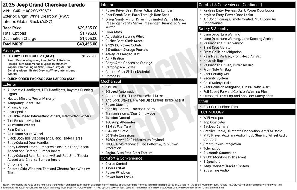 Used 2025 Jeep Grand Cherokee Laredo w/ Luxury Tech Group I AWD/4WD video 2