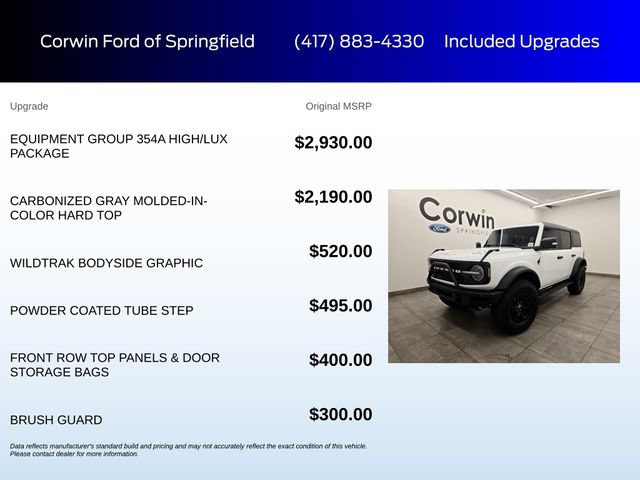 Certified 2024 Ford Bronco Wildtrak AWD/4WD image 6