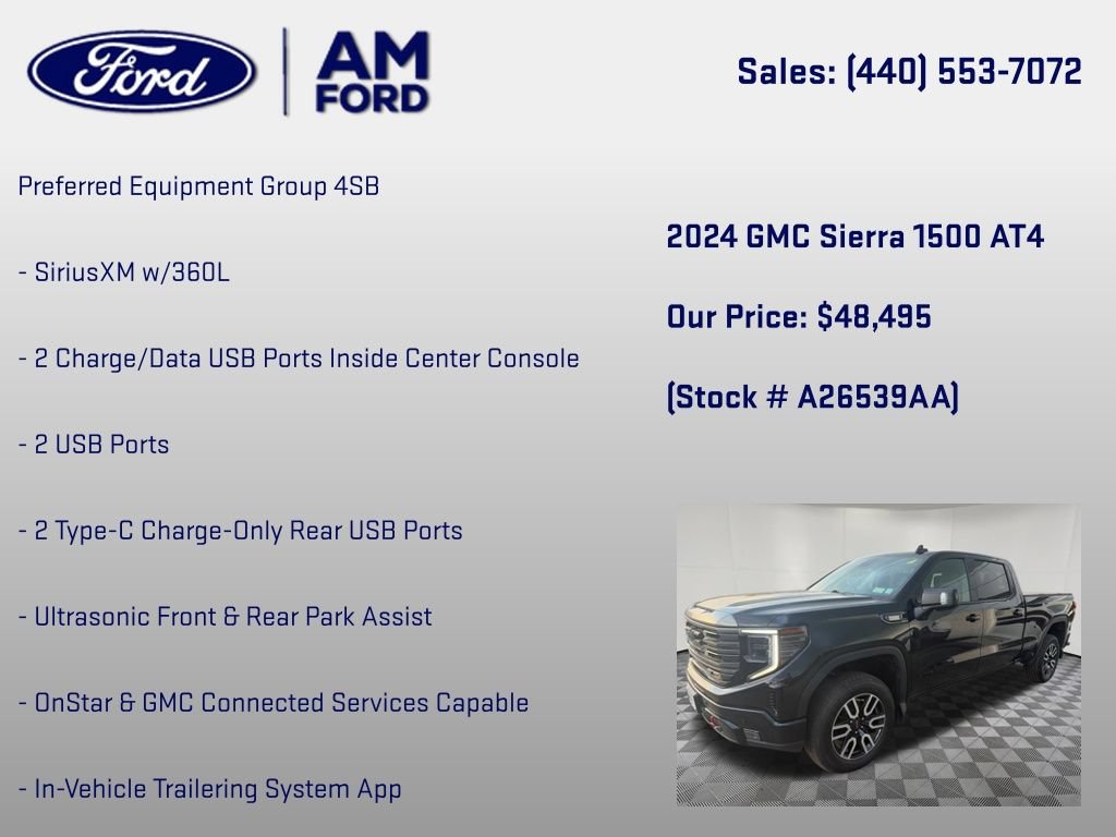 Used 2024 GMC Sierra 1500 AT4 w/ AT4 Preferred Package AWD/4WD image 30
