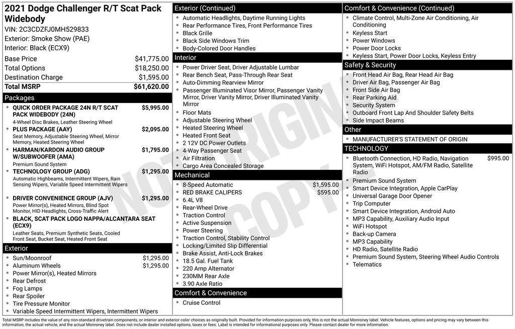 Used 2021 Dodge Challenger R/T Scat Pack RWD image 32