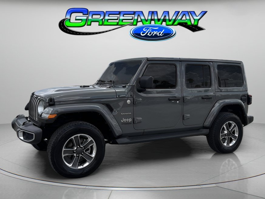 Used 2022 Jeep Wrangler Unlimited Sahara w/ LED Lighting Group AWD/4WD image 1