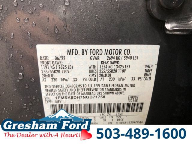 Certified 2022 Ford Explorer XLT w/ Equipment Group 202A image 34