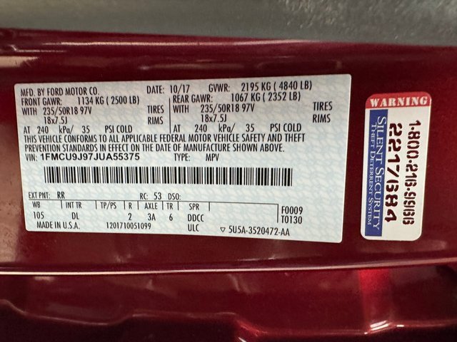 Certified 2018 Ford Escape Titanium image 33