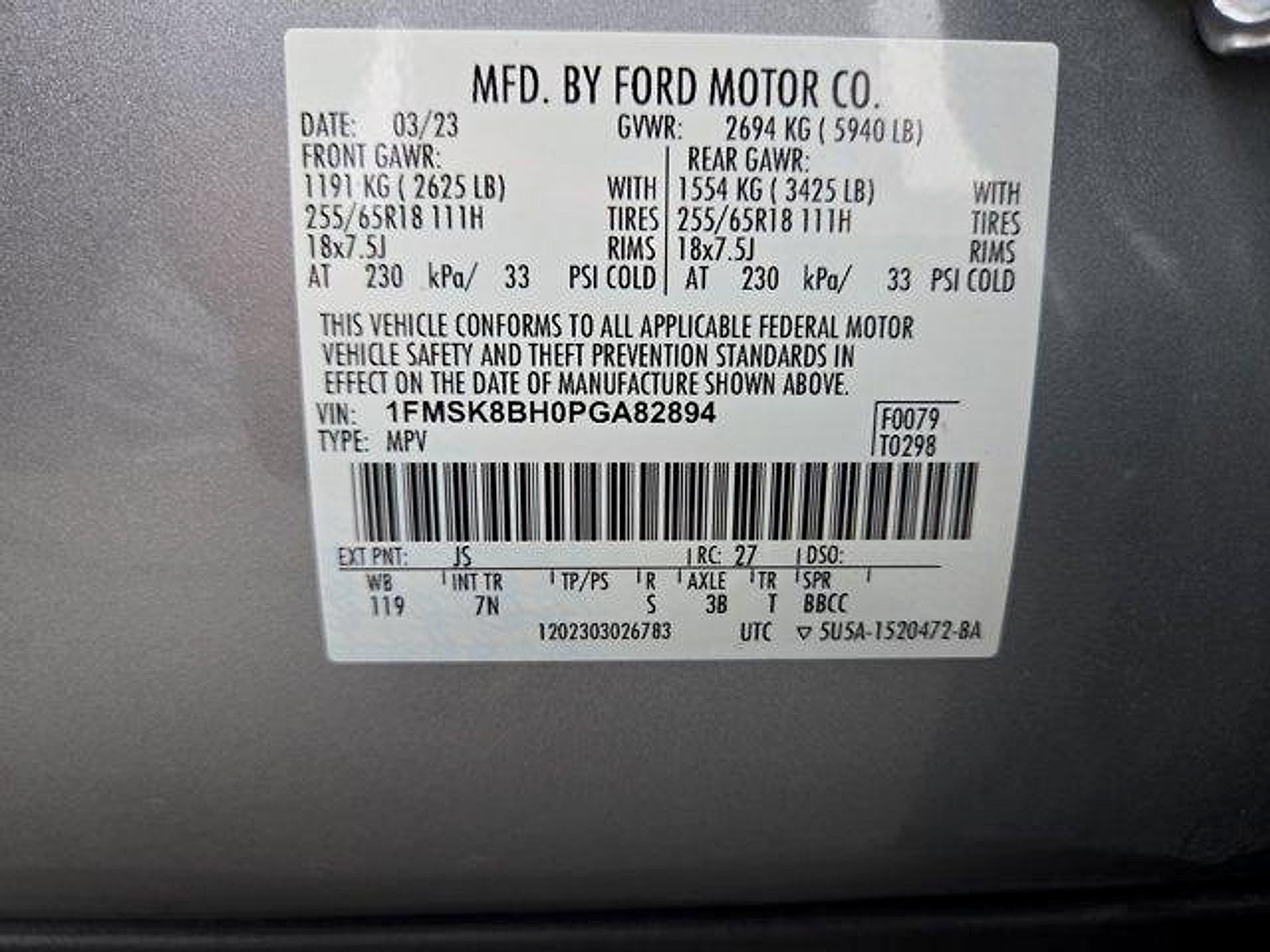 Certified 2023 Ford Explorer 4WD image 27