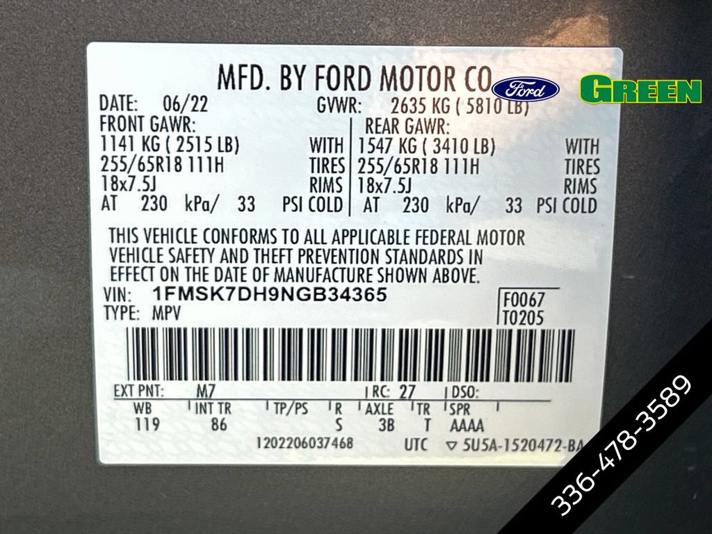 Certified 2022 Ford Explorer XLT RWD image 20