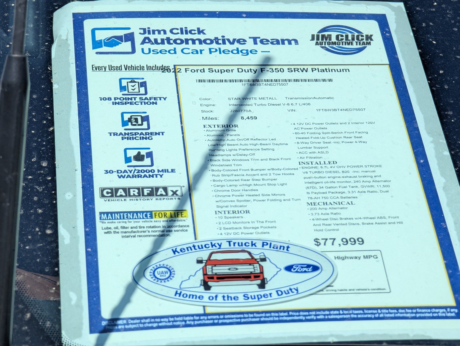 Certified 2022 Ford F350 Platinum AWD/4WD image 17