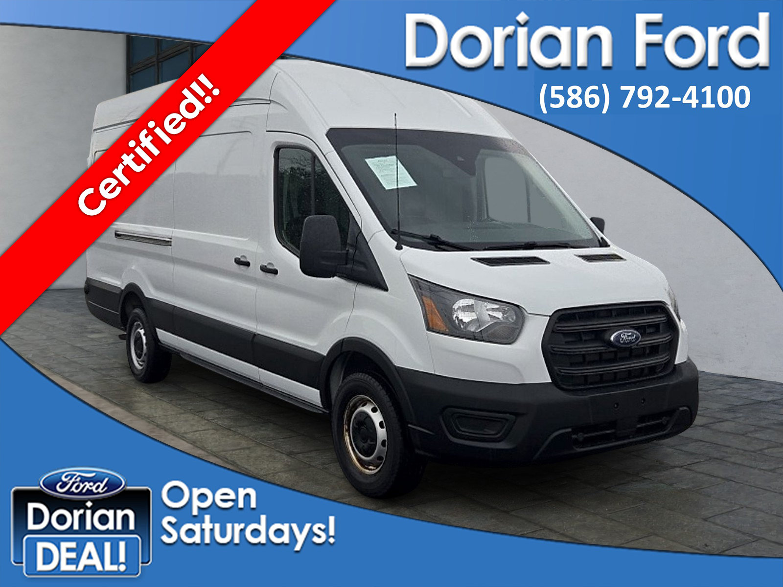 Certified 2020 Ford Transit 250 148 High Roof Extended RWD image 1