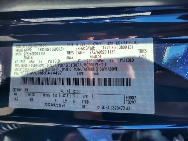Certified 2024 Ford F150 Platinum w/ Equipment Group 702A High AWD/4WD image 32