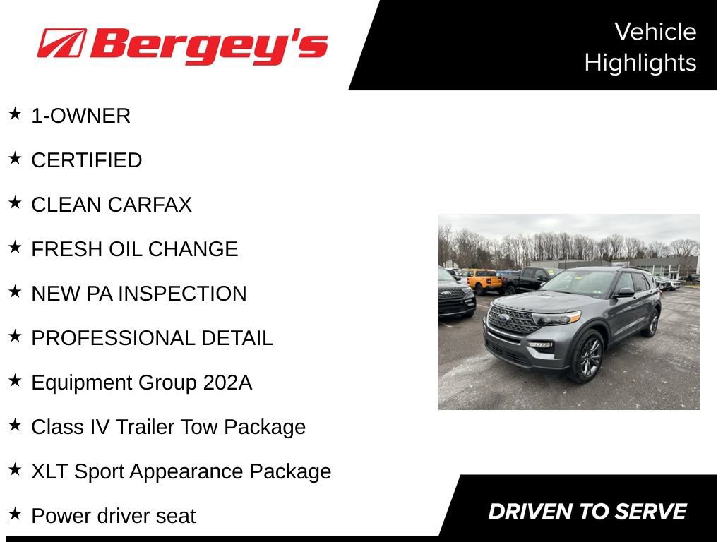 Certified 2023 Ford Explorer XLT w/ Equipment Group 202A image 8
