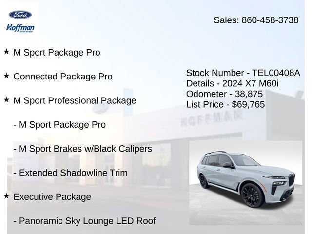 Used 2024 BMW X7 M60i w/ Executive Package AWD/4WD image 8