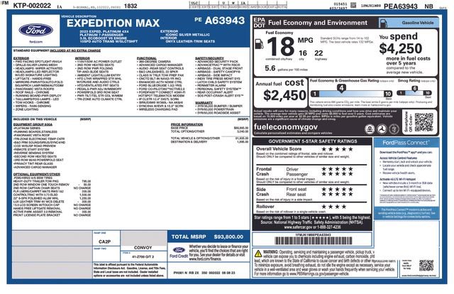Certified 2023 Ford Expedition Max Platinum AWD/4WD image 9