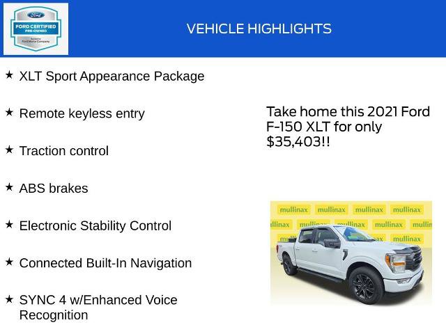 Certified 2021 Ford F150 XLT w/ Equipment Group 301A Mid AWD/4WD image 18
