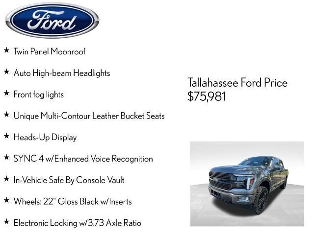 Certified 2025 Ford F150 Platinum w/ Equipment Group 702A High image 9