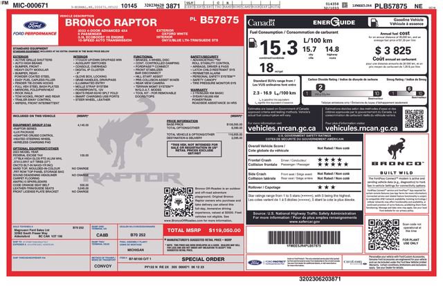 Certified 2023 Ford Bronco Raptor AWD/4WD image 36