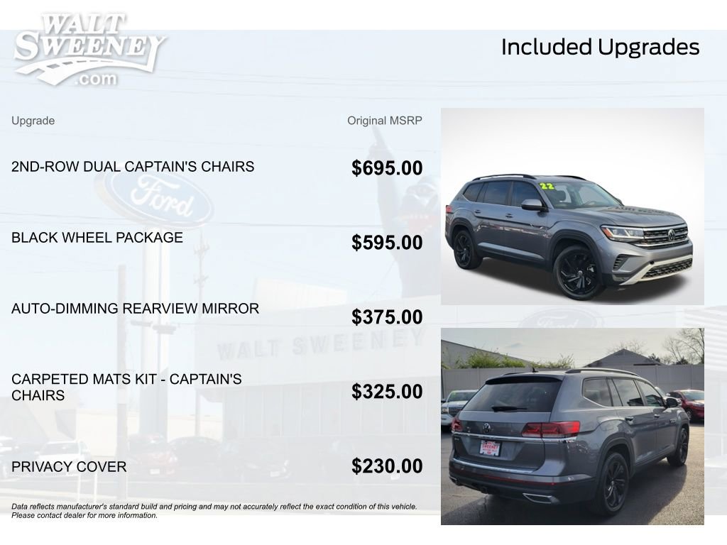 Used 2022 Volkswagen Atlas SE w/ Black Wheel Package image 11