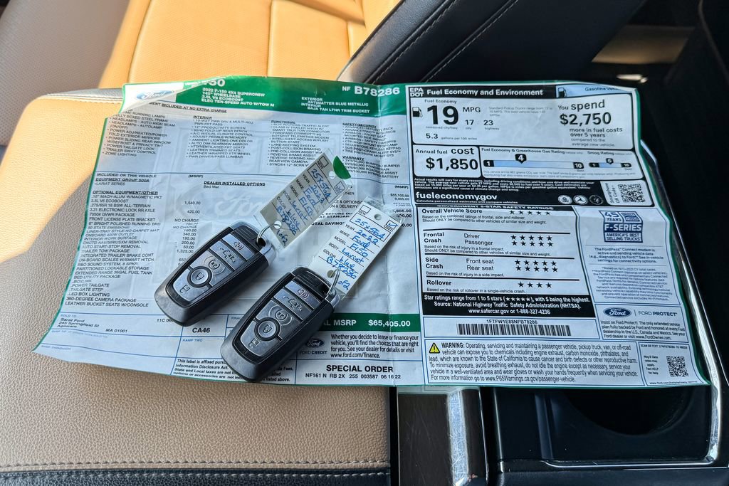 Certified 2022 Ford F150 Lariat w/ Trailer Tow Package image 38