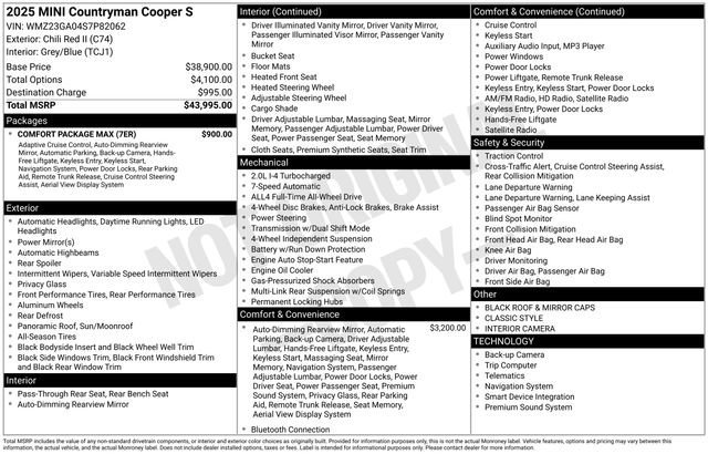 Used 2025 MINI Cooper Countryman S w/ Comfort Package Max image 38