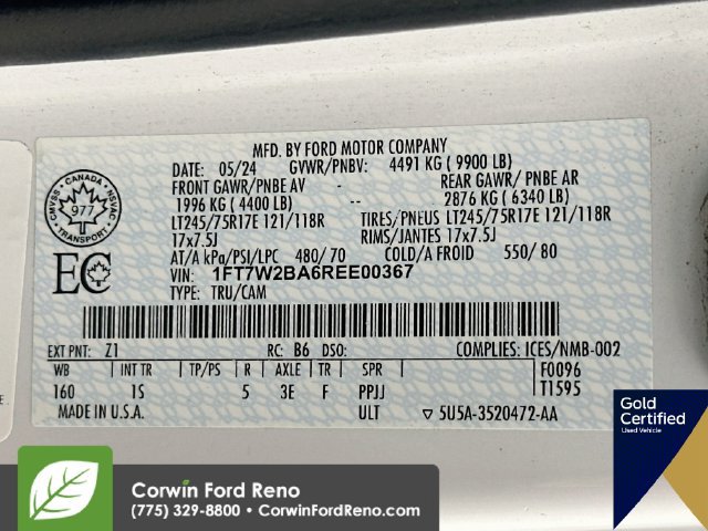 Certified 2024 Ford F250 XL w/ XL Chrome Package AWD/4WD image 33