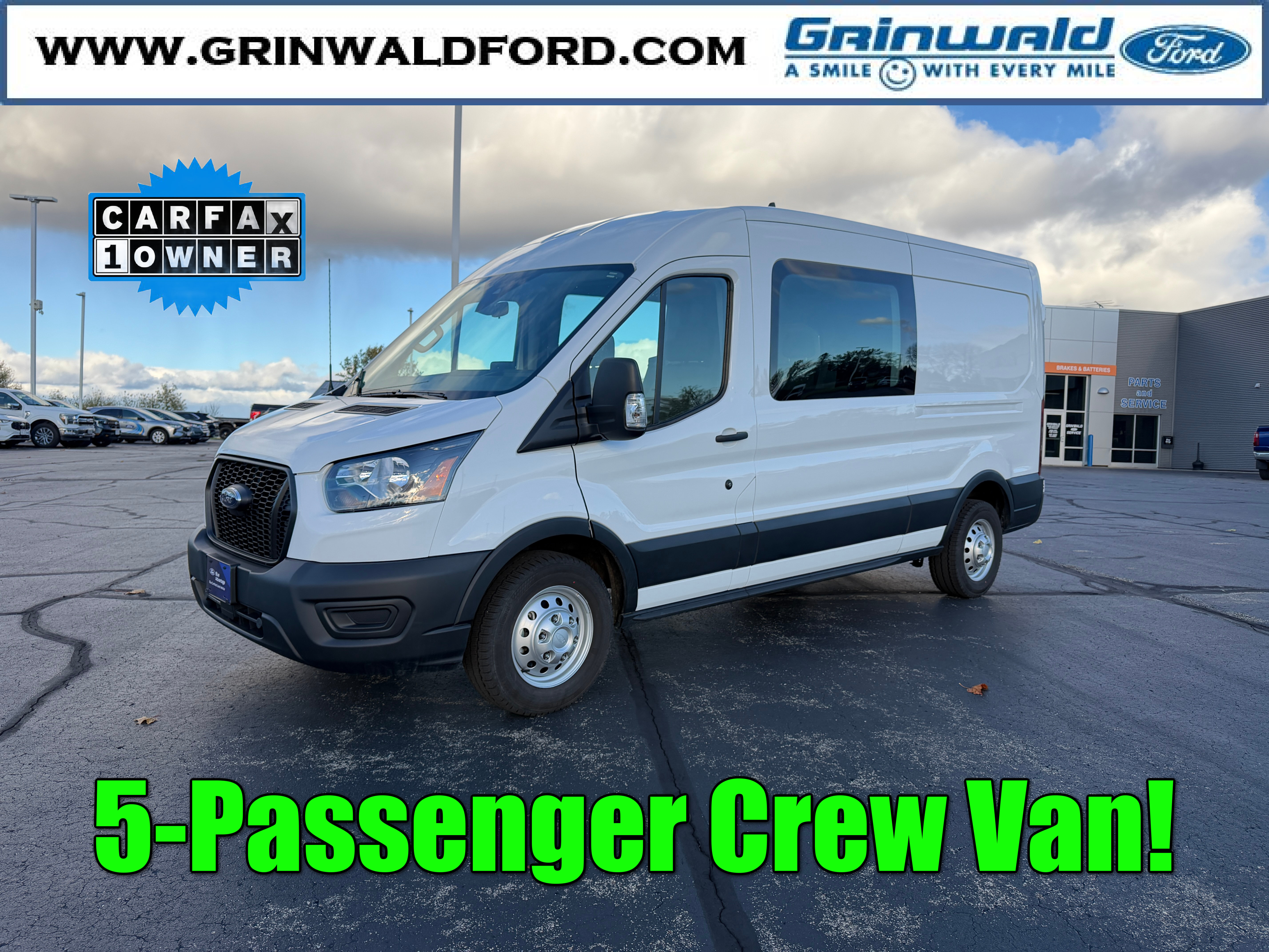 Certified 2021 Ford Transit 250 Medium Roof AWD image 1