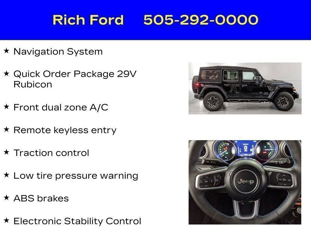 Used 2023 Jeep Wrangler Unlimited Rubicon 4xe AWD/4WD image 27