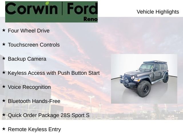 Used 2019 Jeep Wrangler Unlimited Sport S AWD/4WD image 8