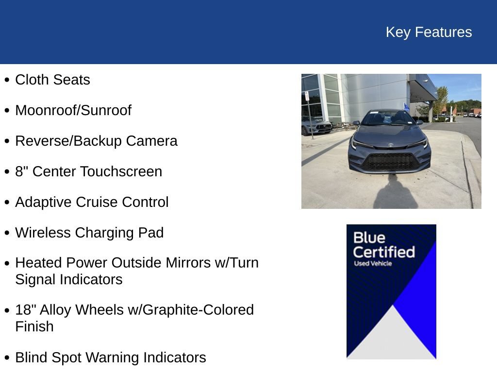 Used 2024 Toyota Corolla SE w/ SE Premium Package FWD image 31