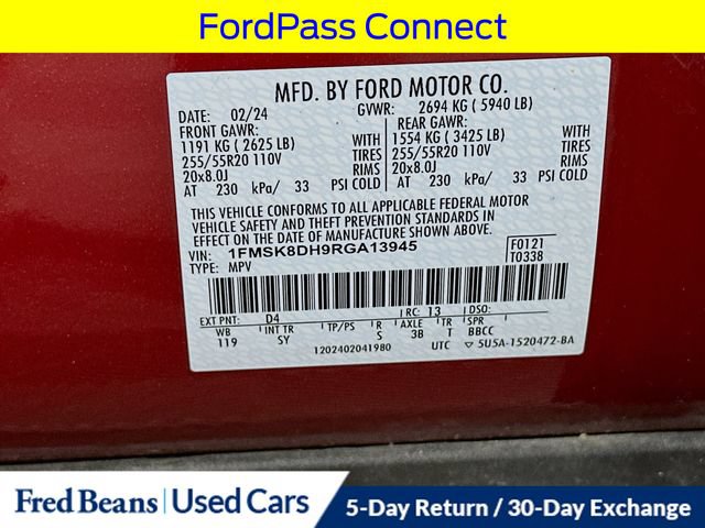 Certified 2024 Ford Explorer XLT w/ Equipment Group 202A AWD/4WD image 38