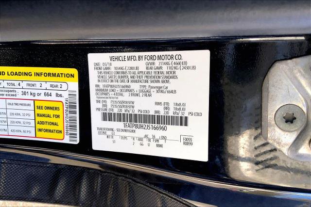 Certified 2018 Ford Mustang Premium w/ Equipment Group 201A RWD image 34