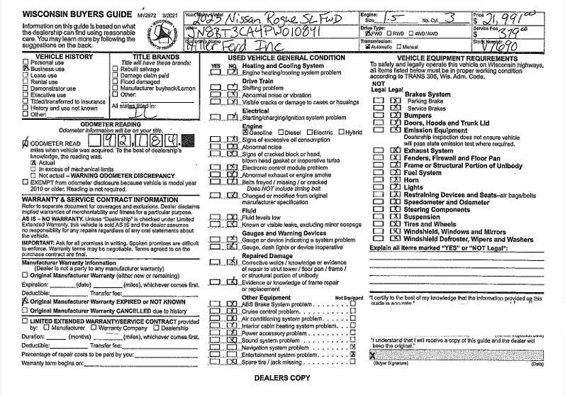Used 2023 Nissan Rogue SL image 43