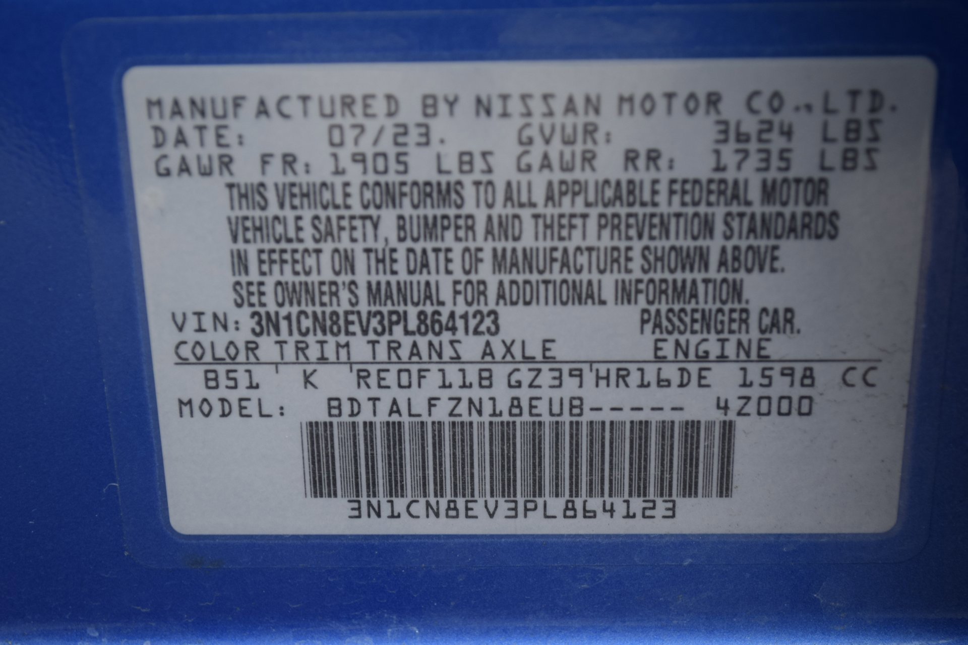 Used 2023 Nissan Versa SV image 26