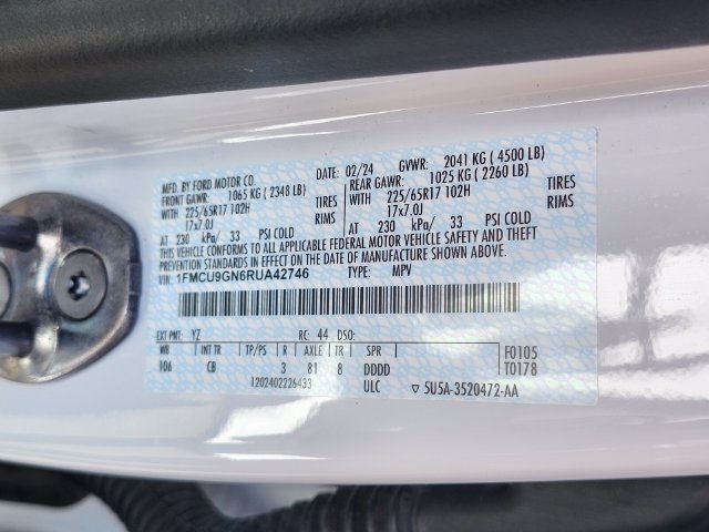 Certified 2024 Ford Escape Active AWD/4WD image 35