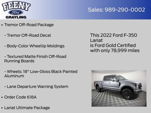 Certified 2022 Ford F350 Lariat w/ Tremor Off-Road Package AWD/4WD image 14