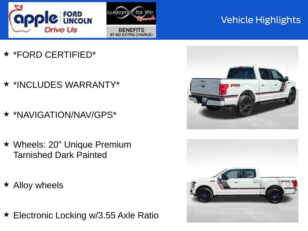 Certified 2020 Ford F150 Lariat w/ Equipment Group 502A Luxury image 12