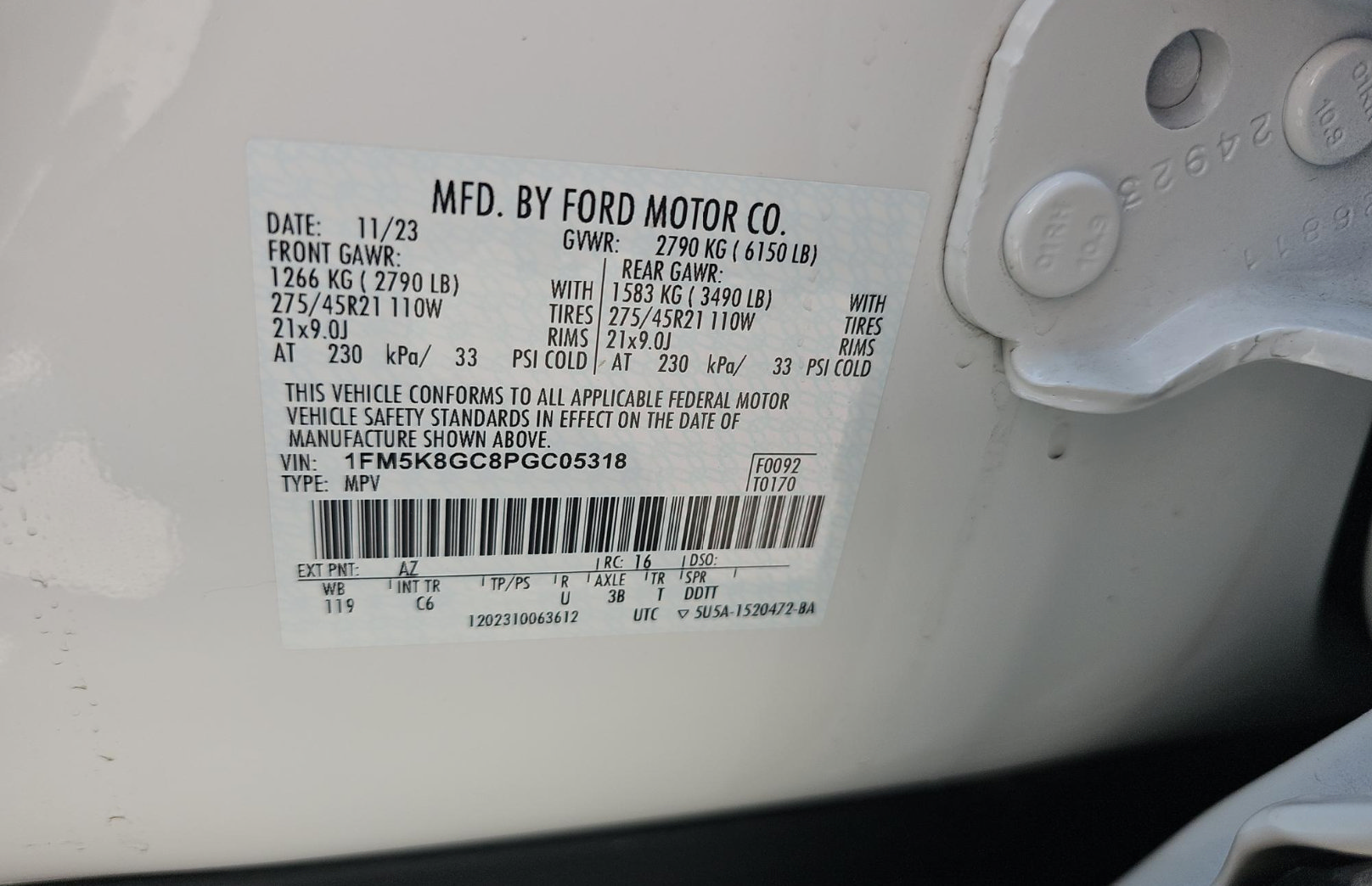 Certified 2023 Ford Explorer ST w/ Equipment Group 401A AWD/4WD image 16