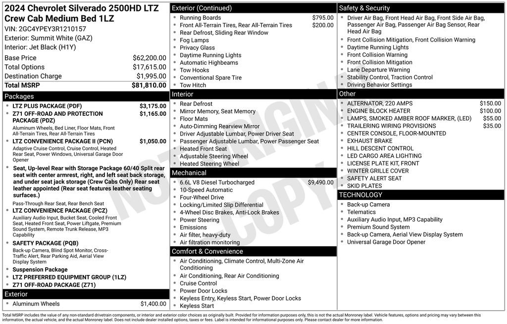 Used 2024 Chevrolet Silverado 2500 LTZ w/ LTZ Plus Package AWD/4WD image 27
