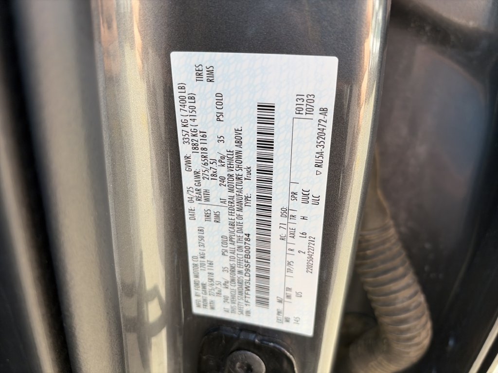 Certified 2025 Ford F150 XLT w/ Equipment Group 301A Standard AWD/4WD image 35