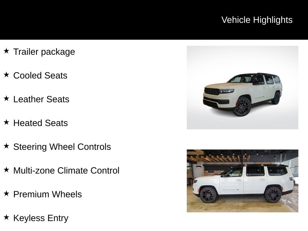 Used 2024 Jeep Grand Wagoneer Series II w/ Quick Order Packagew 28T image 21