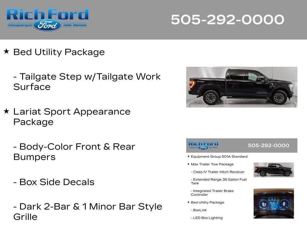 Certified 2023 Ford F150 Lariat w/ Max Trailer Tow Package AWD/4WD image 85